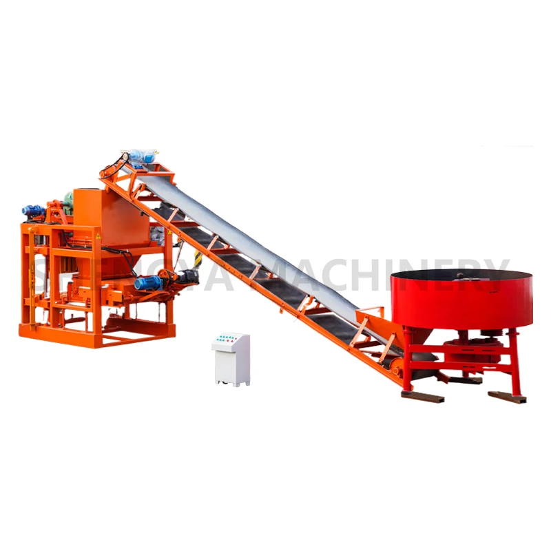 cheap prices QTJ4-26C semi automatic brick machine brick making machine concrete fly ash brick making machinery prices