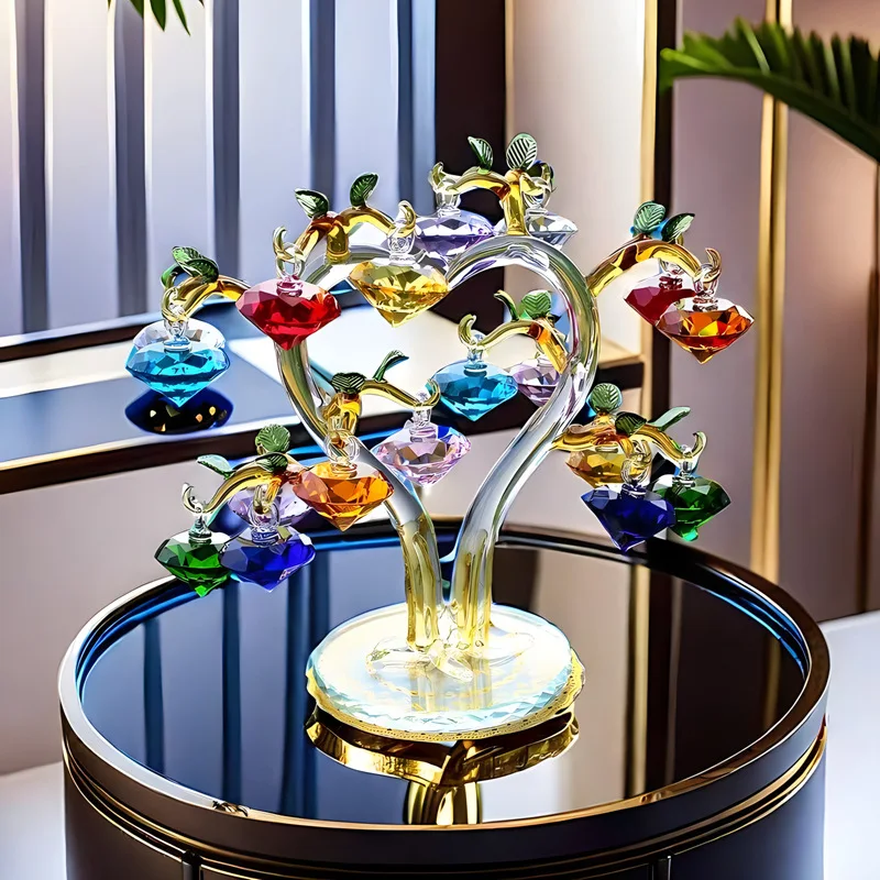 Hot Selling Colorful Home Decoration Crystal Diamond Tree Crystals Home Decor