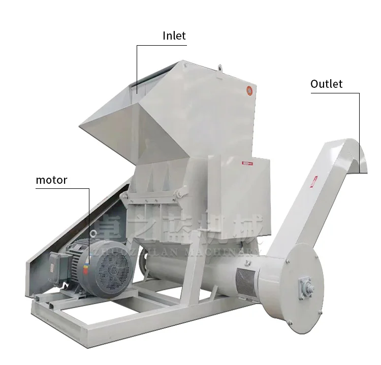 Waste Plastic Scrap Crushing Machine Recycling Crusher For Bottle and Barrel chipper machine woven bag scrap grinding machine