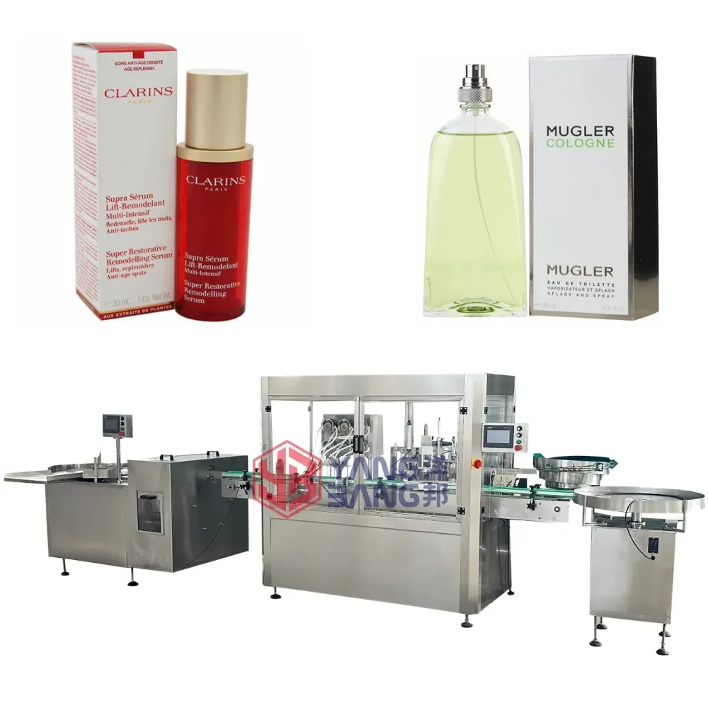 Automatic 100ml 50ml Body Spray Perfume Bottle Filling Machine Cosmetic Rotary Filling and Capping Machine