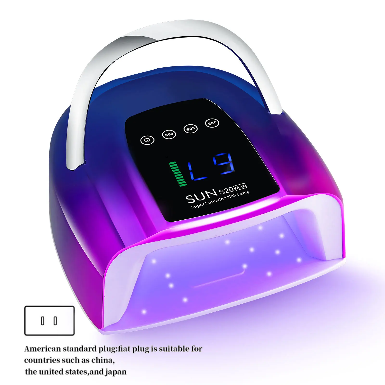 Professional 200W Storage Nail Light 48 Pcs UV LED Beads Therapy Quick Drying Nail Baking Glue LED Nail Lamp