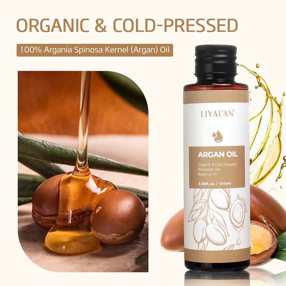 Private Label Organic 100% Pure Carrier Oil Cold Press Hair Treatment Argan Oil For Skin Hair Care Massage