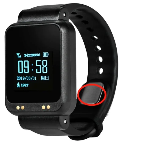 Heart Rate Message Tracking  GPS Bracelet Wifi Monitor 4G Tamper-proof Bracelet Tracker for Community Correction