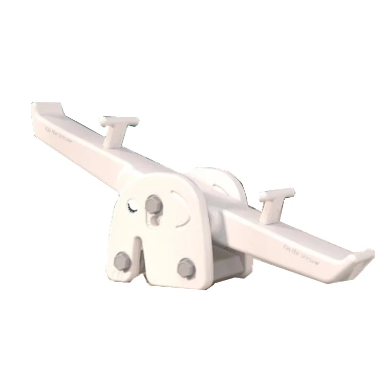 white plastic seesaw party rental balance beam