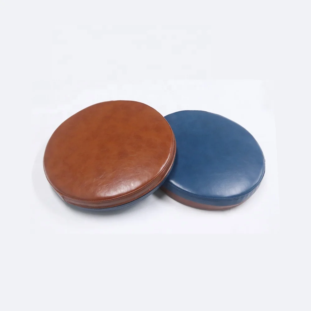 [FREE SAMPLE] Outdoor Waterproof  Custom Size Leather PU Foam Round Seat Cushion For Office Chair