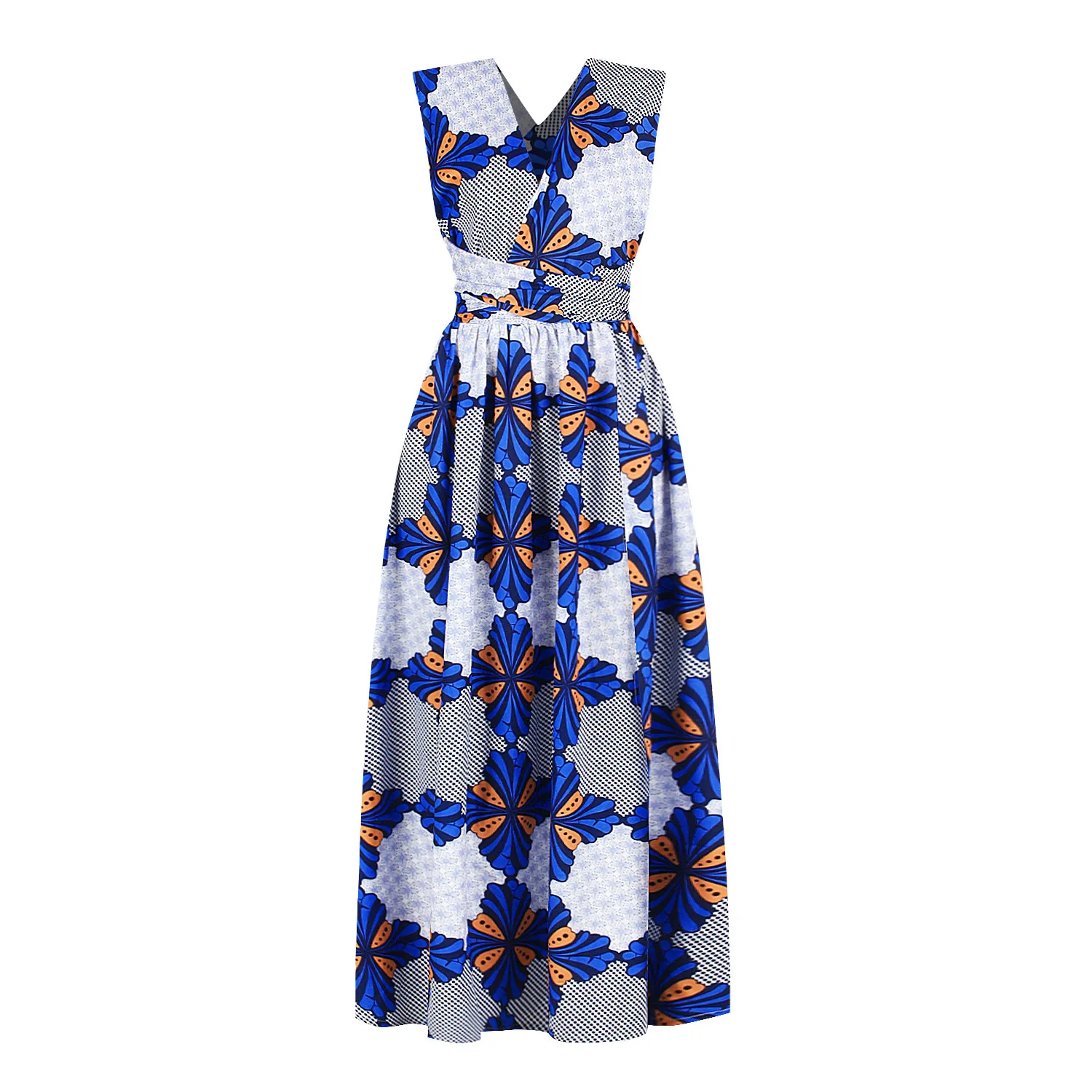 American hot sell women casual  african print kitenge designs traditional dress sexy mixi dress many style wear dashiki shirt