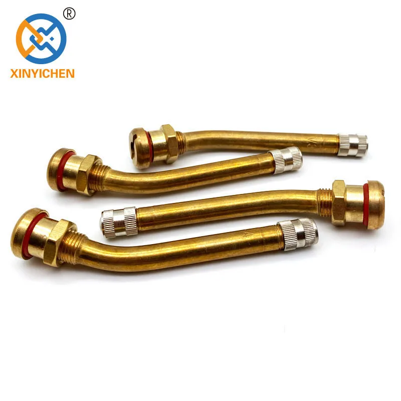 Standard V3-20-4 Brass Truck Tire Valve 27 Degree 85MM V3.20.4