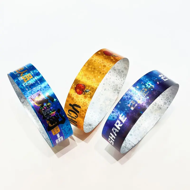 China Manufacturer Promotional Tyvek Bracelet Cheap Custom Logo Cheap Wrist Band Events Silicone Wristband for Gifts