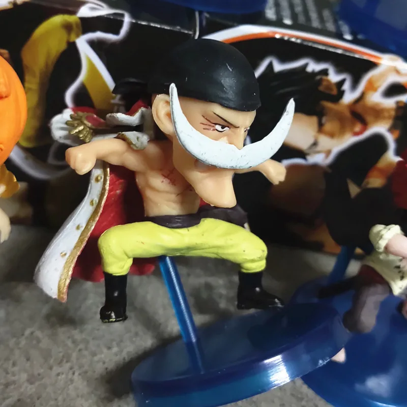 Wholesale anime cartoon figure Q version 6pcs per set pvc blind box figure onepiece action figure for decoration