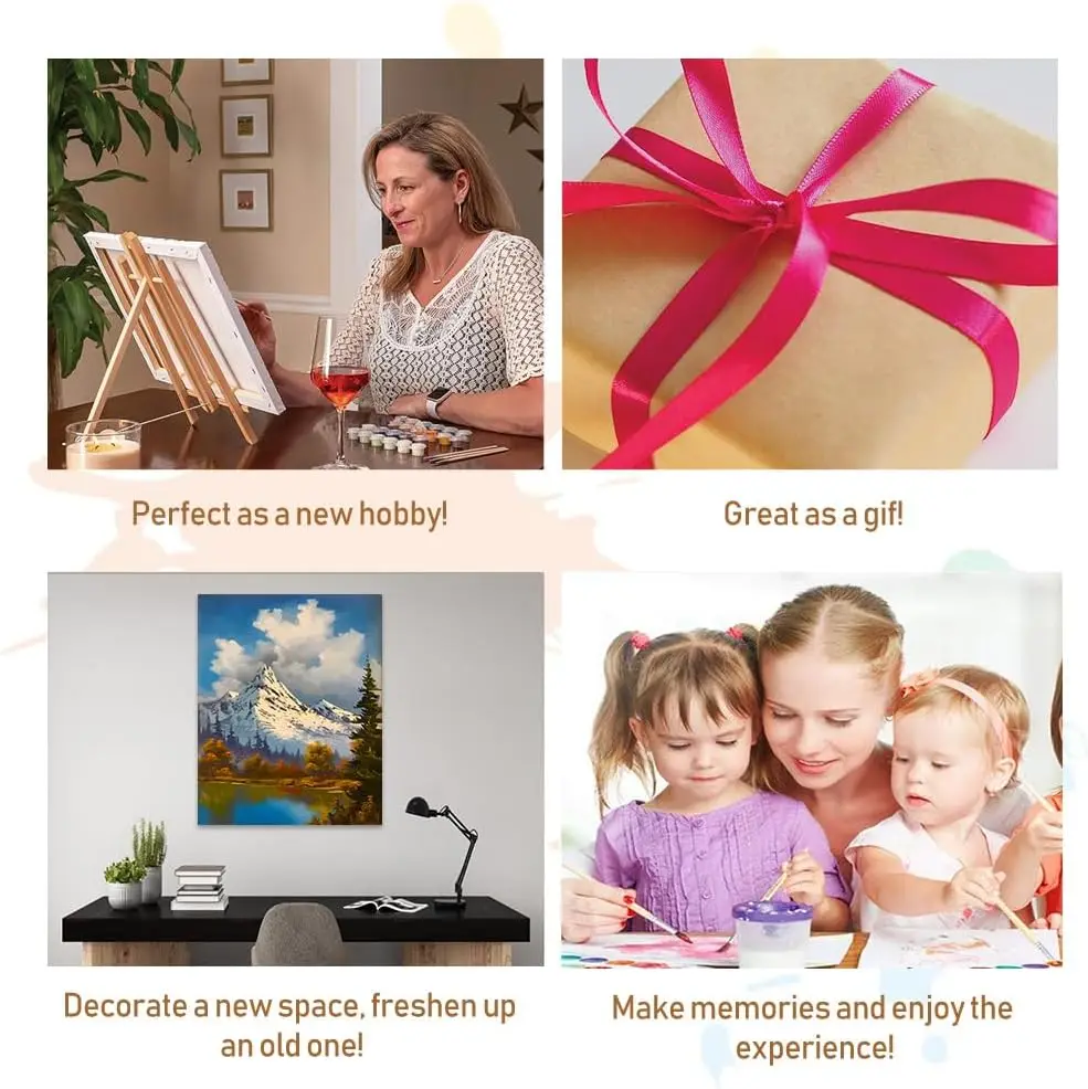 Paint by Numbers Kit beginners digital door landscape painting,DIY canvas numbers