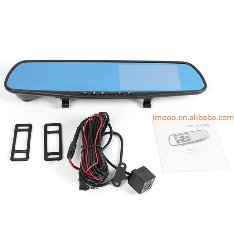 Factory Price Car Black Box Full HD 1080P Car Dvr Camera Auto 4.3 Inch Rearview Mirror Dash Cam Black Box Camcorder