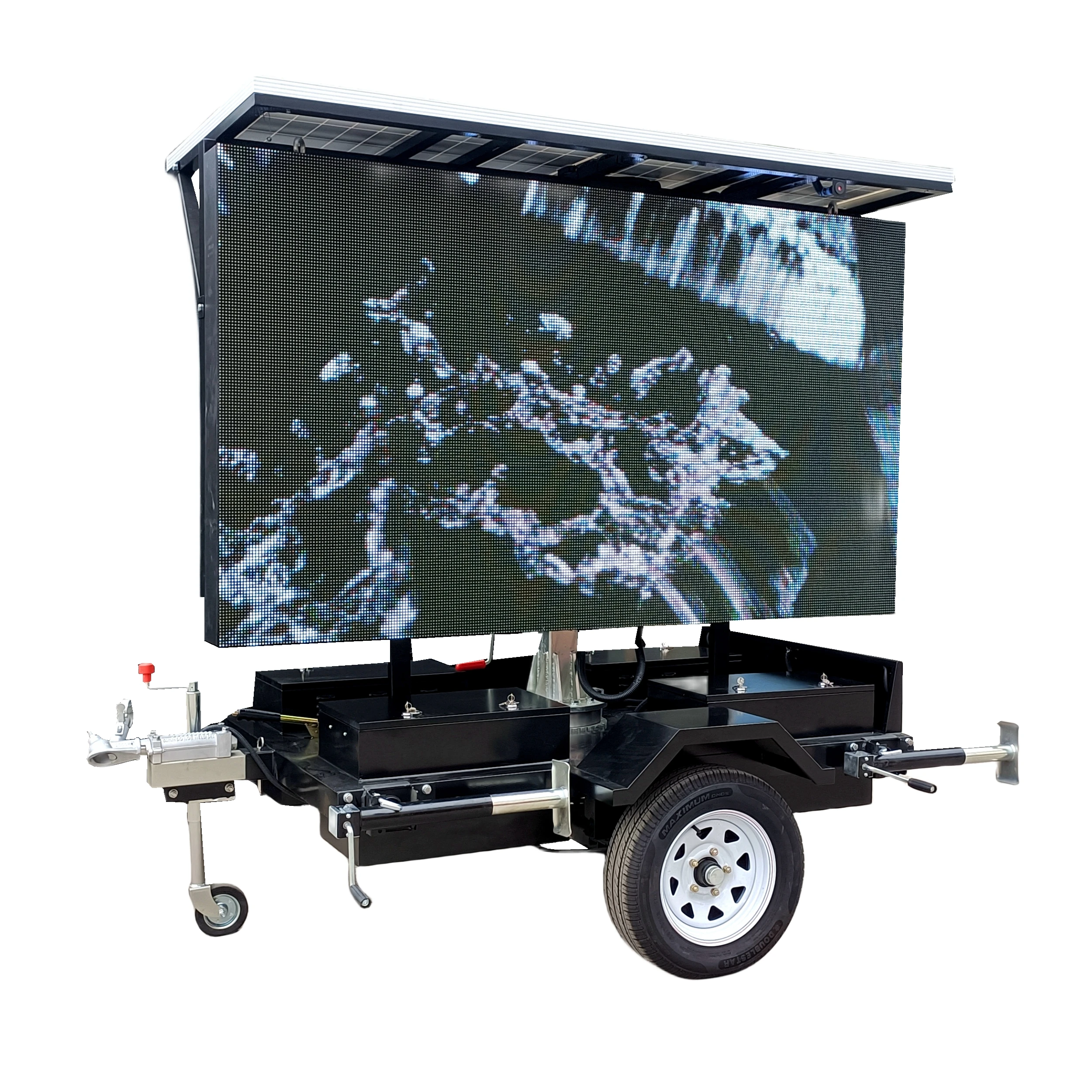 ST3 Solar power led sign advertising billboard mobile led screen trailer