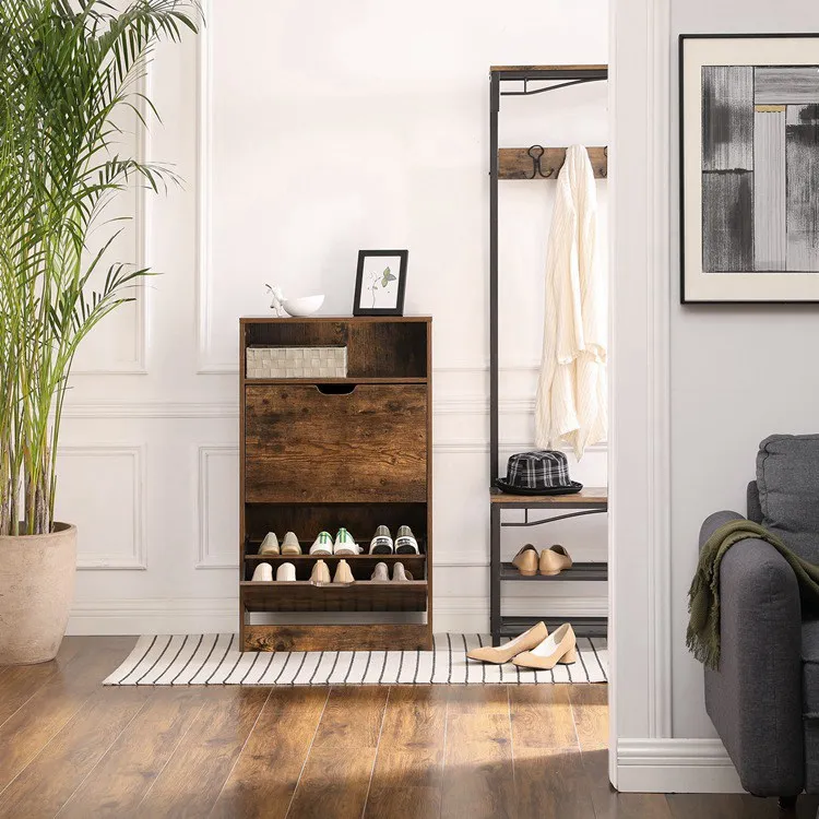 
VASAGLE living room bedroom shoe organizer storage small shoe rack corner shoe cabinet 