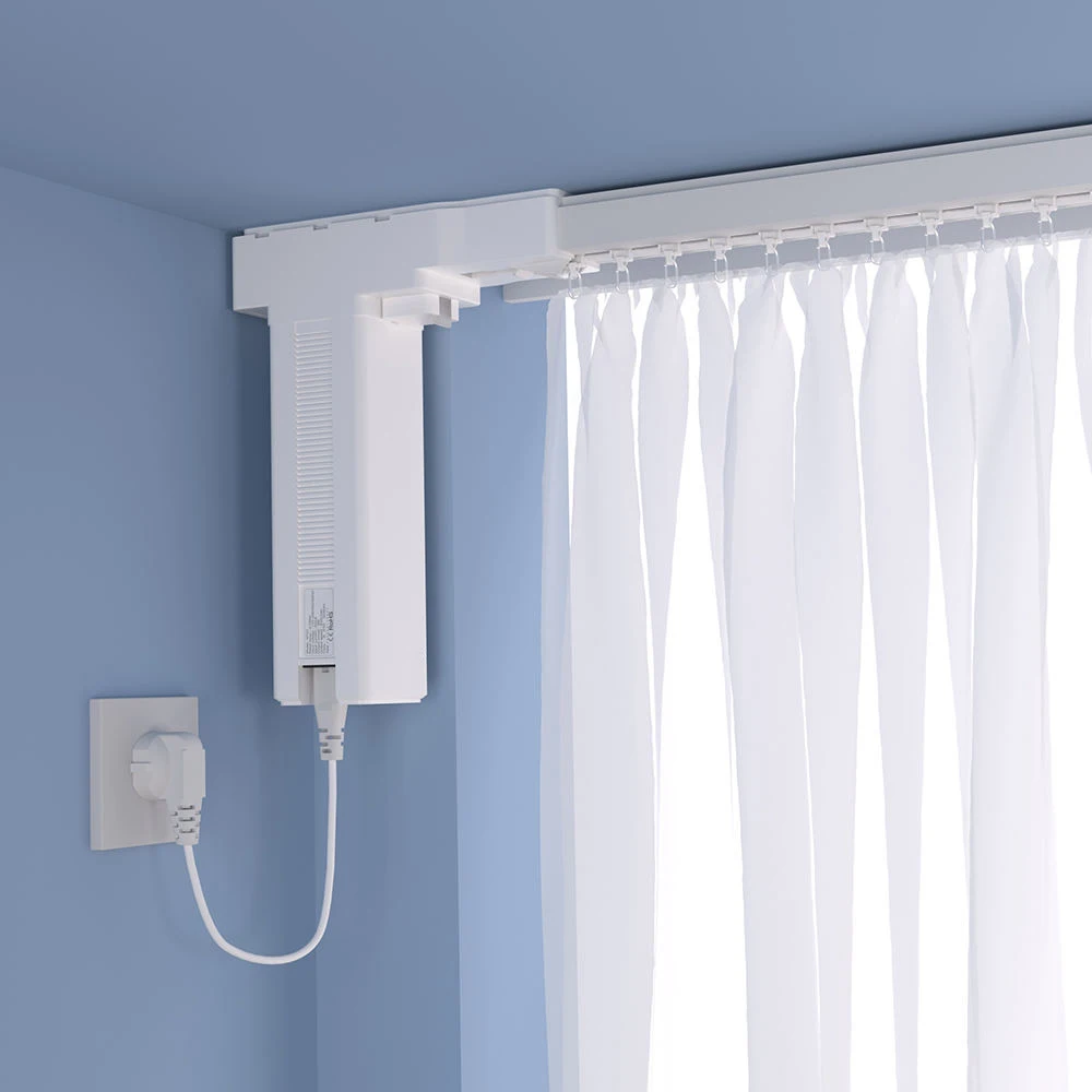 Tuya Intelligent Automation Low Noise Motor Living Room Automatic Motorized Blinds Smart Remote Curtain Opener Set Intelligent