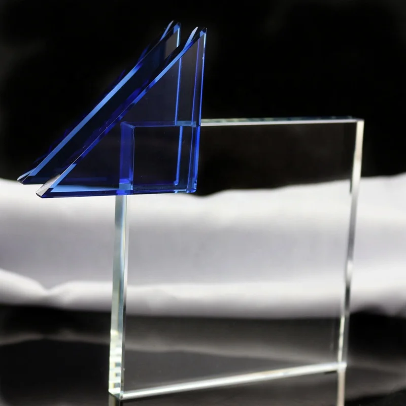 Wholesale Cheap Crystal Trophy Award Glass Award Crystal Plaque for Souvenir Gifts