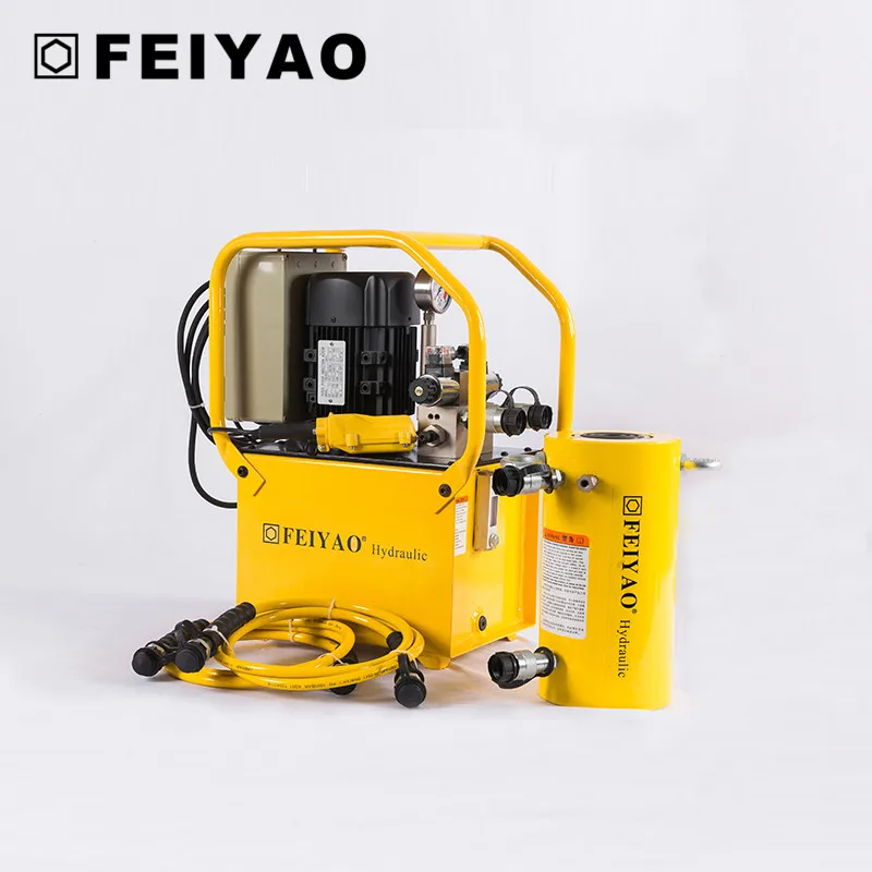 Electric 700 bar hydraulic pump for cylinders synchronous lifting