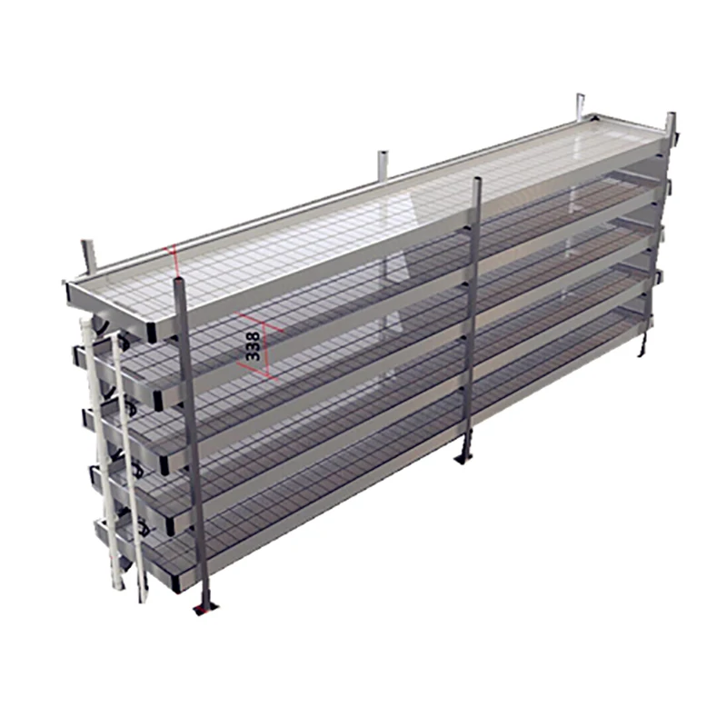 Movable ebb and flow/flood hydroponic system Seeding nursery bed