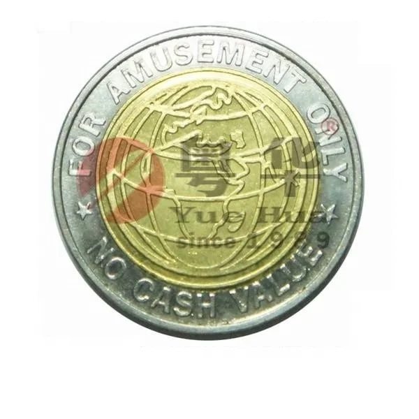 Cheap custom high quality metal brass token coin