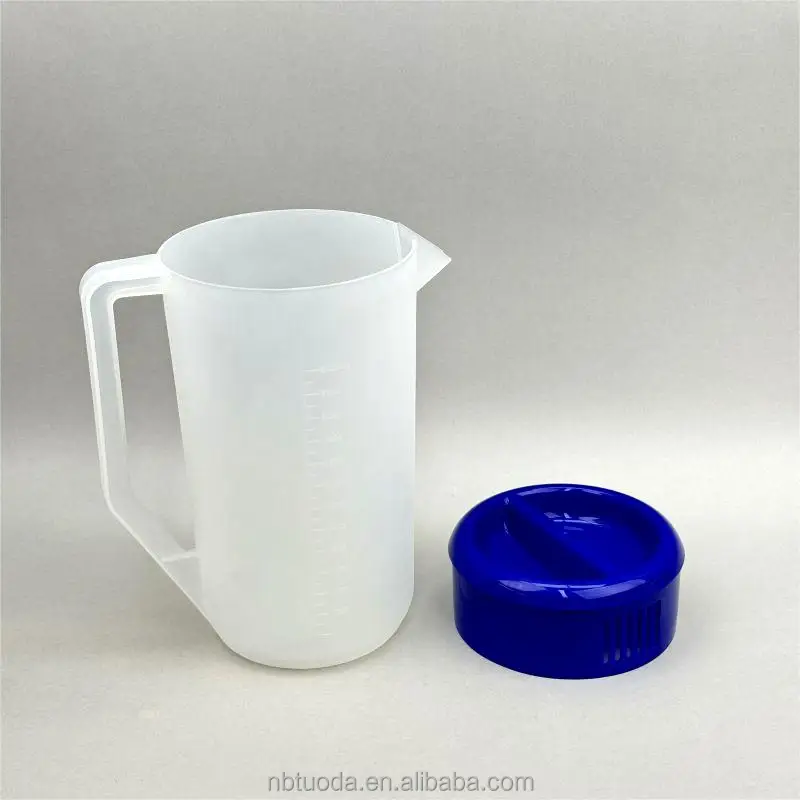 TD1 Wholesale Dishwasher Safe 2.4L Capacity PP Kettle for Iced Tea Jug Plastic Pitcher with Lid