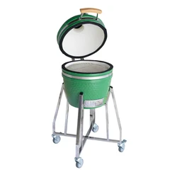 High Quality Green Ceramic Bbq Stove Portable Clay Stove Grill