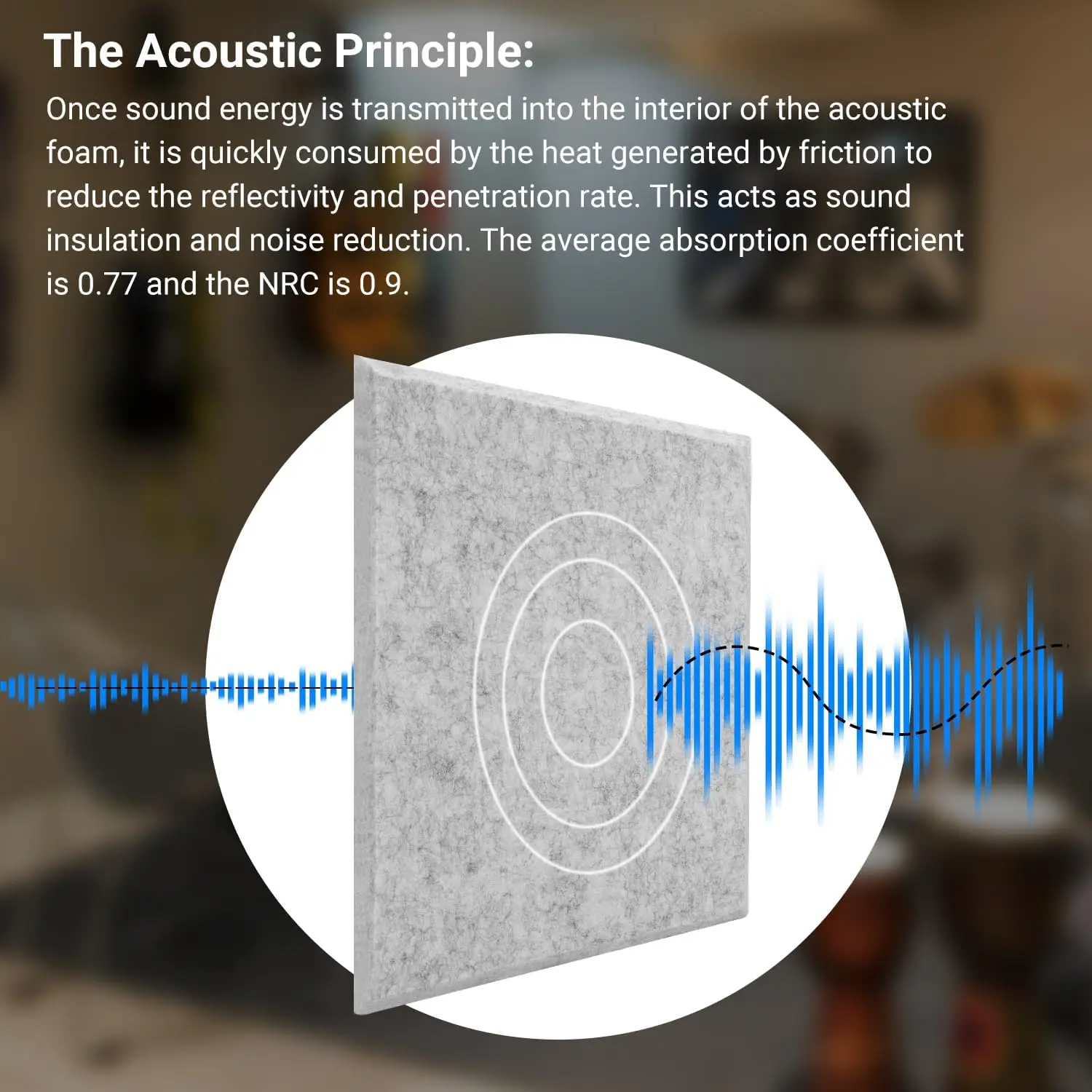 polyester soundproof wall panels High Density pet felt acoustic panel for theater room cinema building kids room