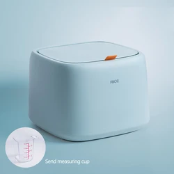 10kg Plastic Kitchen Cabinet Rice Storage Food Containers Box Rice Bucket With Lid