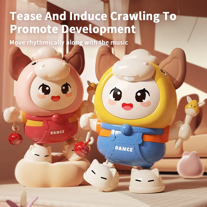 Montessori Baby Toys Dancing Donkey Electric Singing Dance Children Early Educational Toys Baby Guide Crawling Comfort Toys