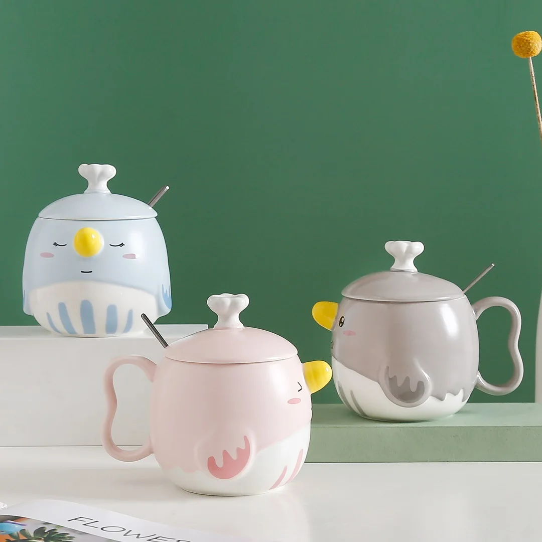 UCHOME Factory Promotion Creative 3D Stereoscopic Cartoon Whale Mug Gift Water Cups