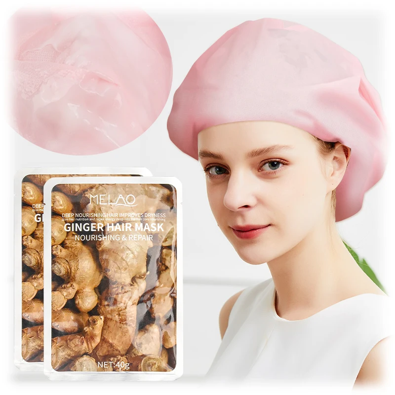 Super Moisture Keratin Protein Hair Care Repair Damaged Professional Salon Treatment Ginger Hair Sheet Mask