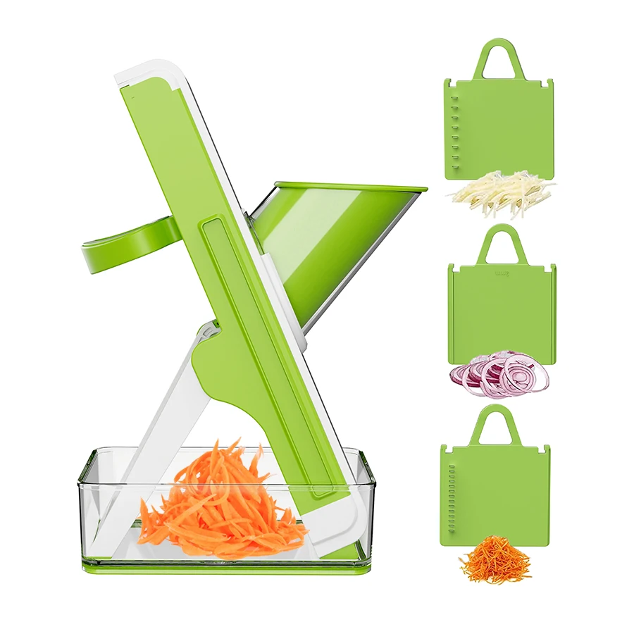 Professional Adjustable Mandoline Slicer Grater Stainless Steel Blades High Vegetable Cutter Onion Chopper Food Processor