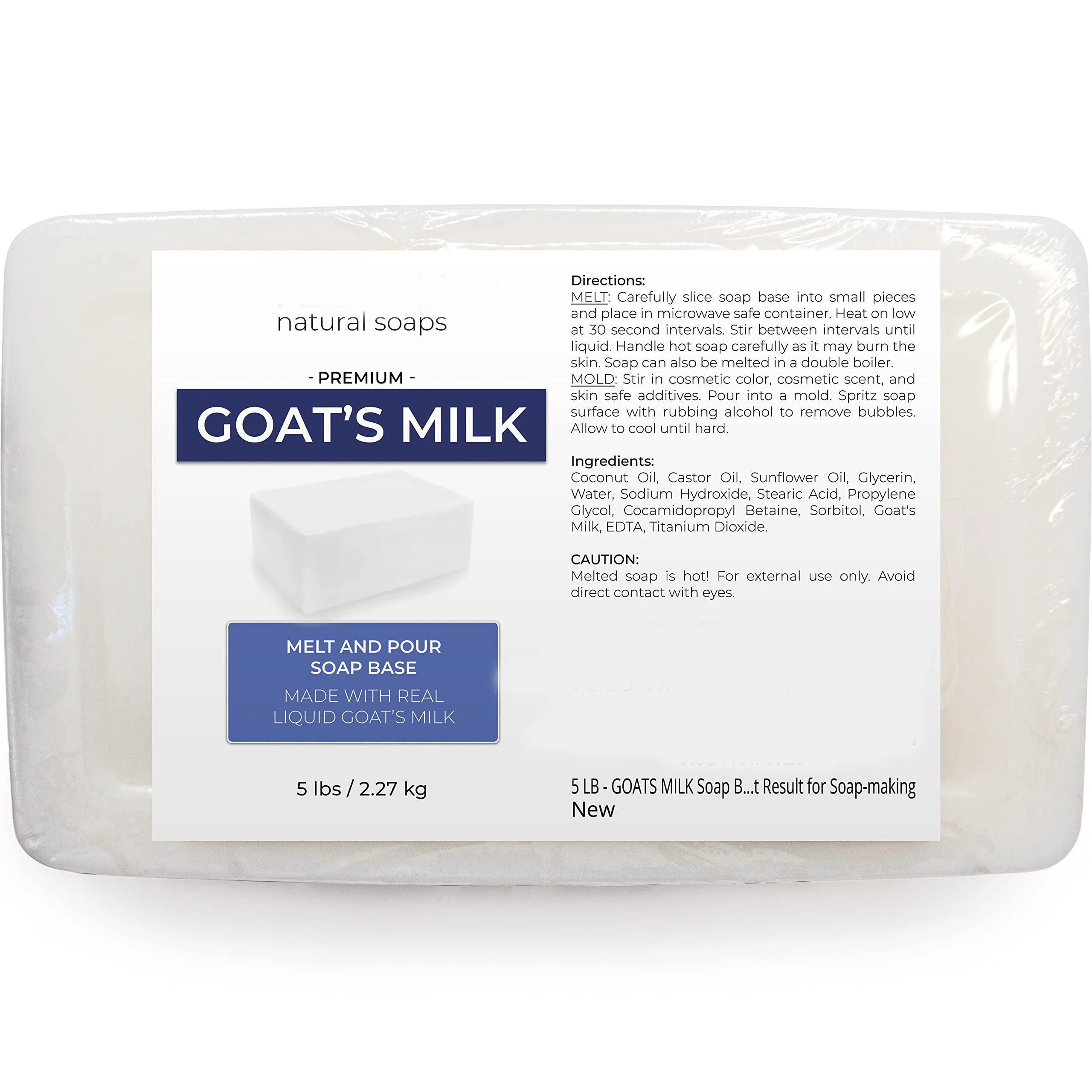 Organic Glycerin Melt Transparent Goat Milk Soap Base For Soap Making