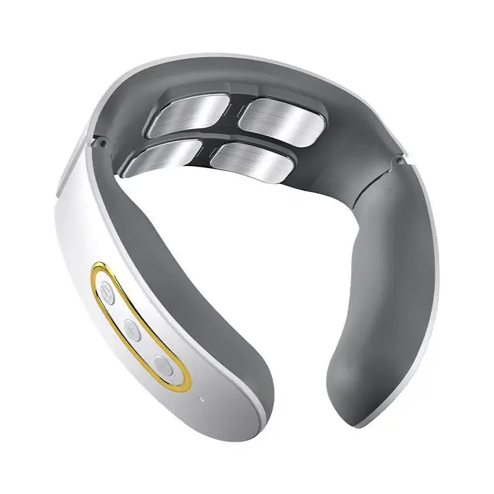 Intelligent Portable Physiotherapy Neck Massager USB Charging Smart Electric Neck and Back Pulse Massager for  Office/Home/Car