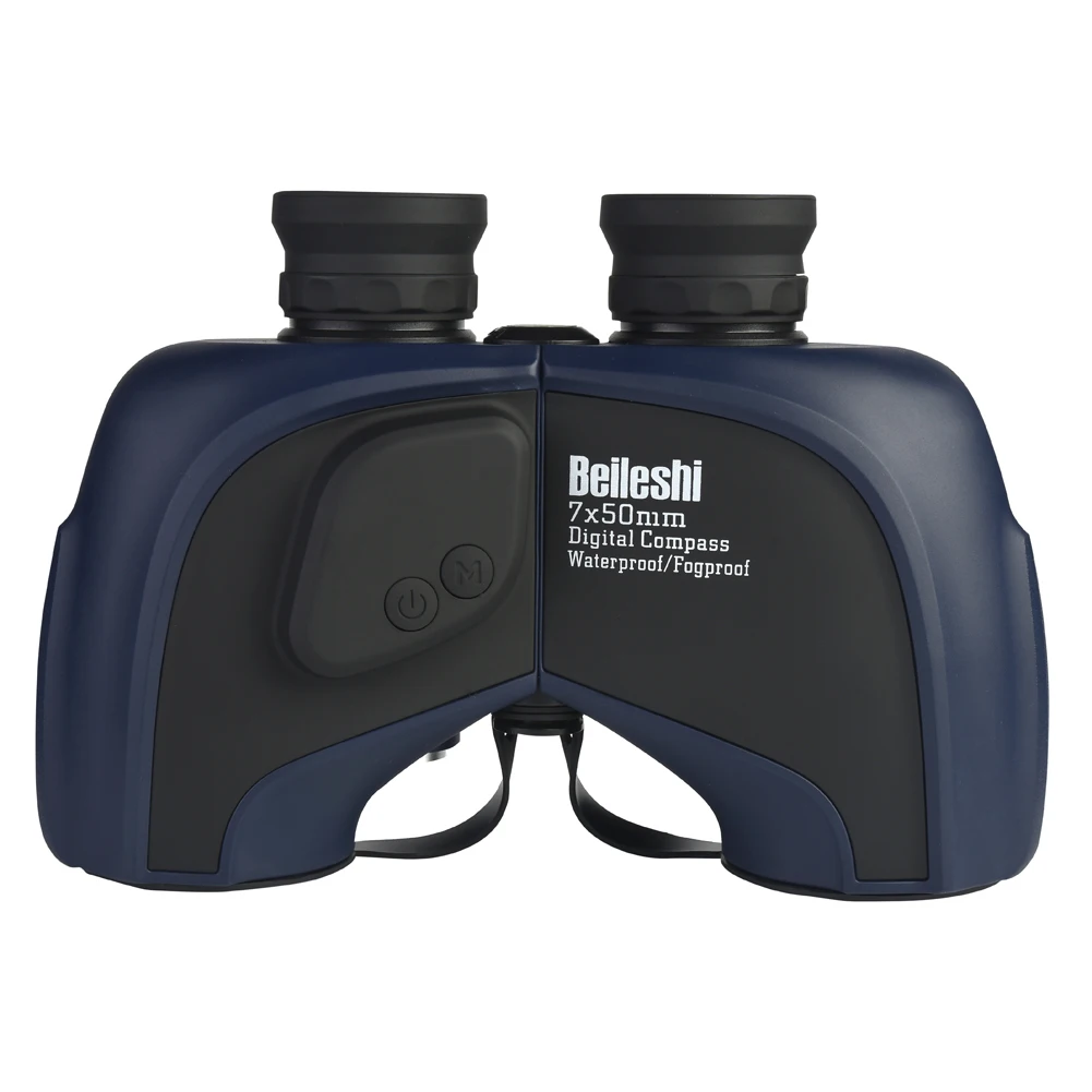 
7x50 electronic compass waterproof high-definition high-power big binoculars full optical lens high-quality telescope 