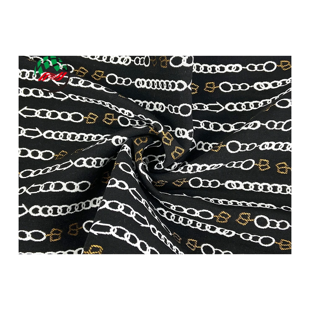 High Quality 325gsm Florals Twill Jacquard Bengaline Fabric For Dress