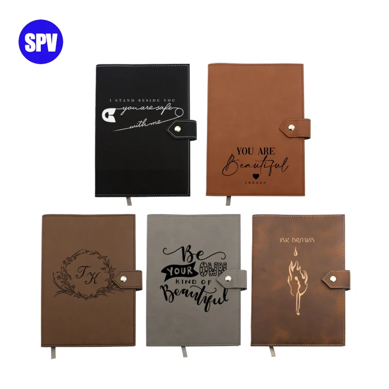 Supernova laserable leatherette journal customize logo notebooks for laser engraving