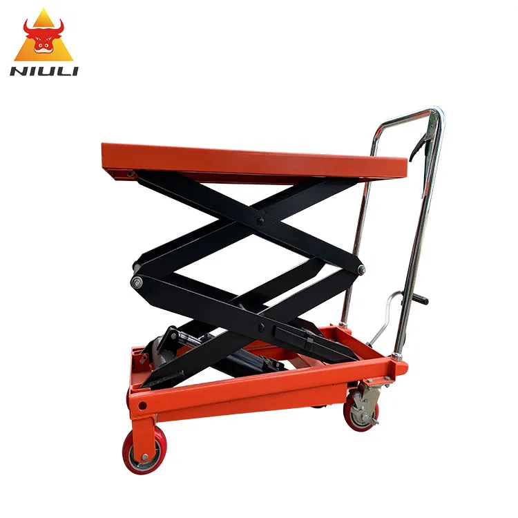 NIULI Portable mobile hydraulic scissor table truck for WP350KG/500KG/800KG and WPD150KG/300KG/350KG/800KG Platform lift truck