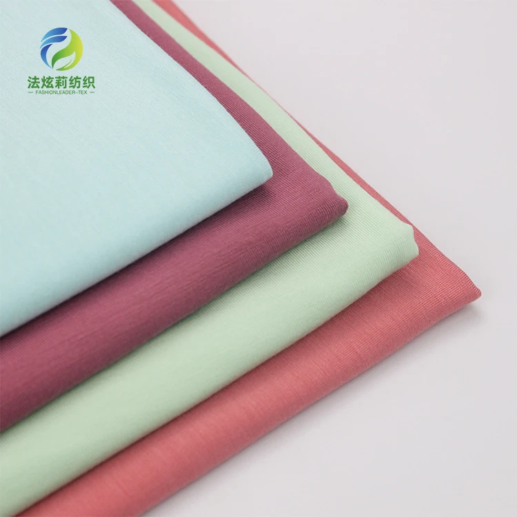 Eco-friendly  sustainable 170gsm   Lenzing Tencel 95%Modal 5%Spandex EcoVero Lyocell single jersey Knitted Fabric For T-shirt