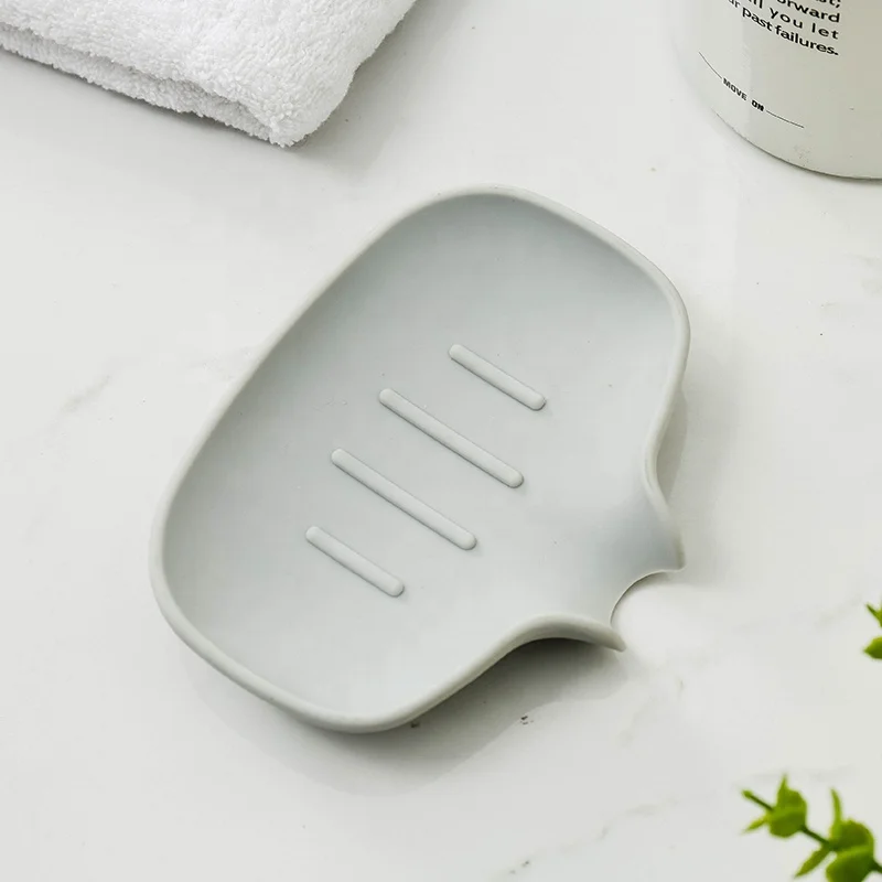 
Easy Cleaning Bath Shower Soap Dish Silicone Soap Holder 