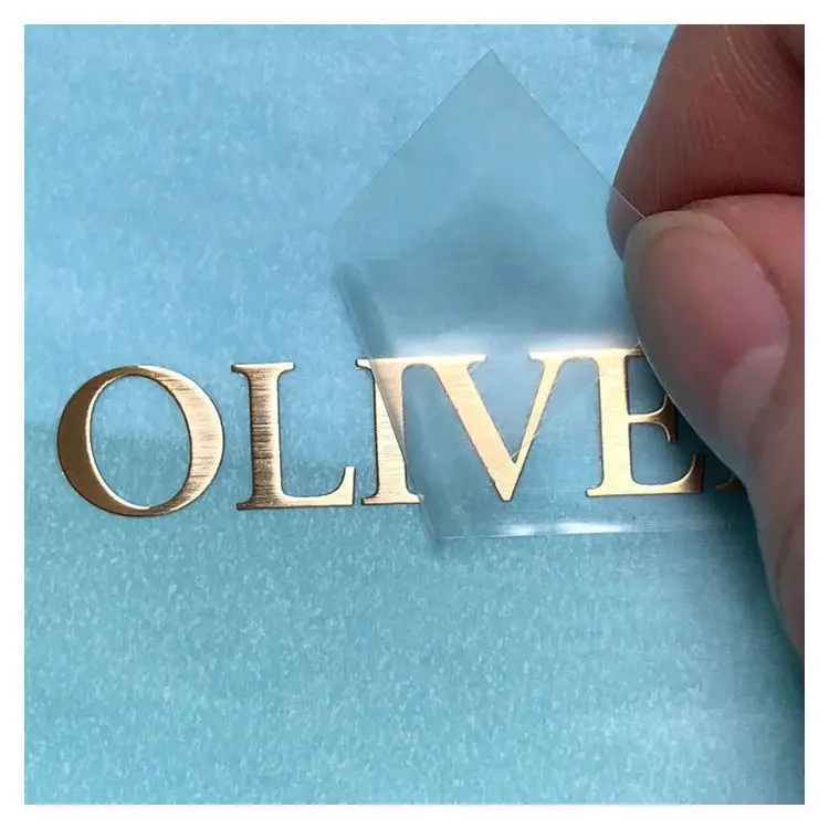 CS Custom printing logo / pattern perfume sticker metal car stickers