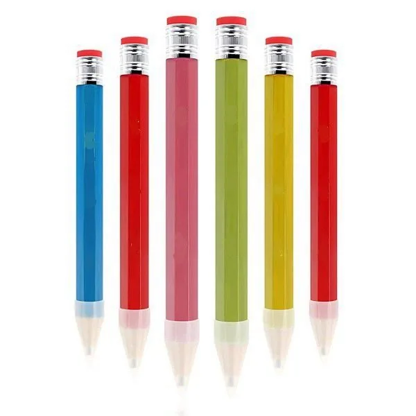 Low MOQ Big Pencil For Promotion Custom Logo Brand Wooden Pencil