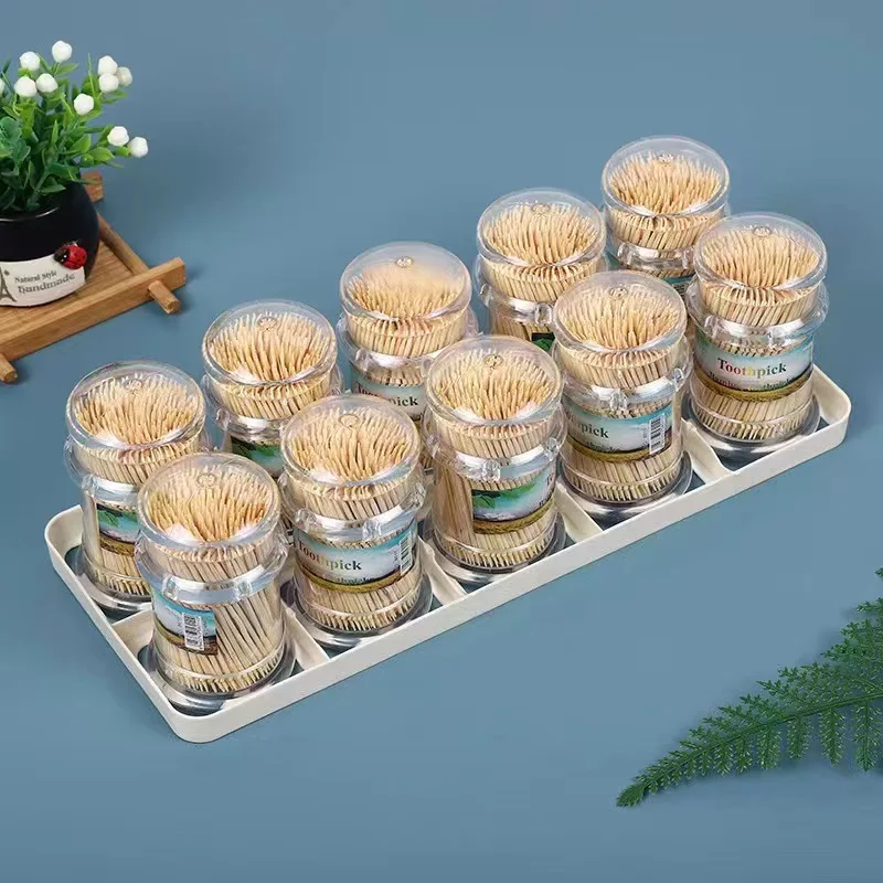 Food Grade Factory Direct Eco-friendly  High-grad custom cinnamon bamboo wooden mini flavored toothpicks