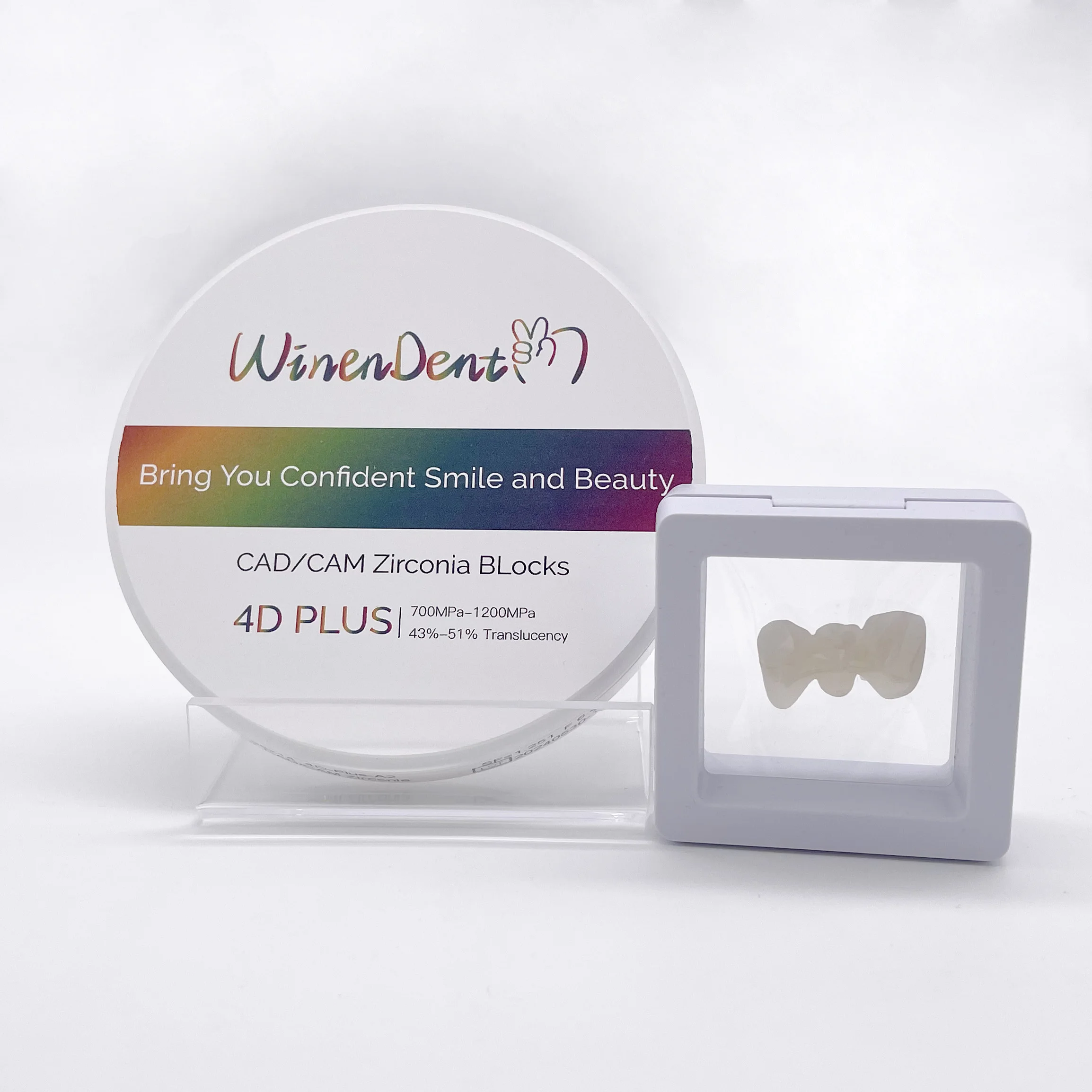 Cad Cam Manufacturer 4D-Plus 98mm 18mm Multilayer Zirconia Blocks Price Dental Laboratory