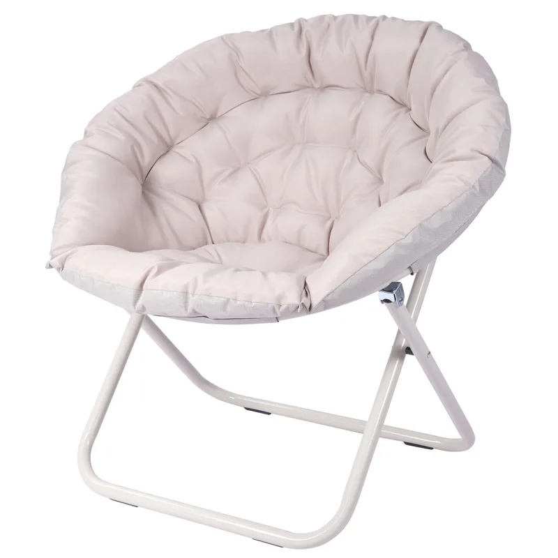 Customizaion cozy comfy terrace foldable bedroom chair soft blue indoor outdoor living room lazy sofa faux fur saucer chairs