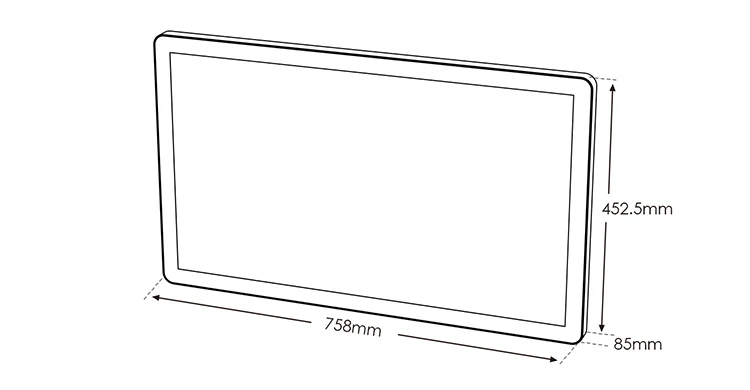 Factory price custom 32 inch lcd ad advisement advertisement machine player digital signage display hanging