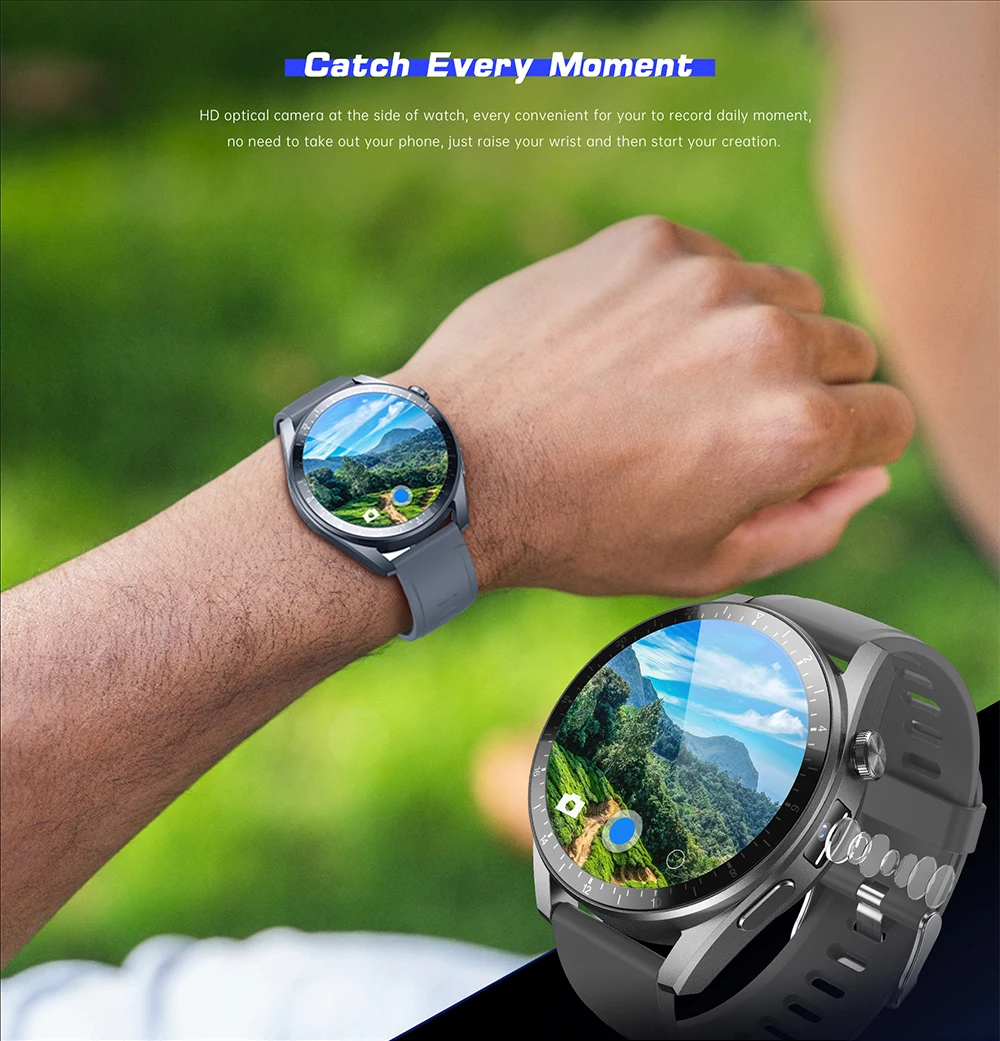 Hot Sale 4G Call Smartwatch GPS Navigation WIFI Camera Fitness Smart Watch with SIM Card