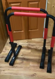 Wellshow Sport Dip Station Dip Bar Parallel Bars for Home Workout with 400 LBS Loading Capacity for Home Gym