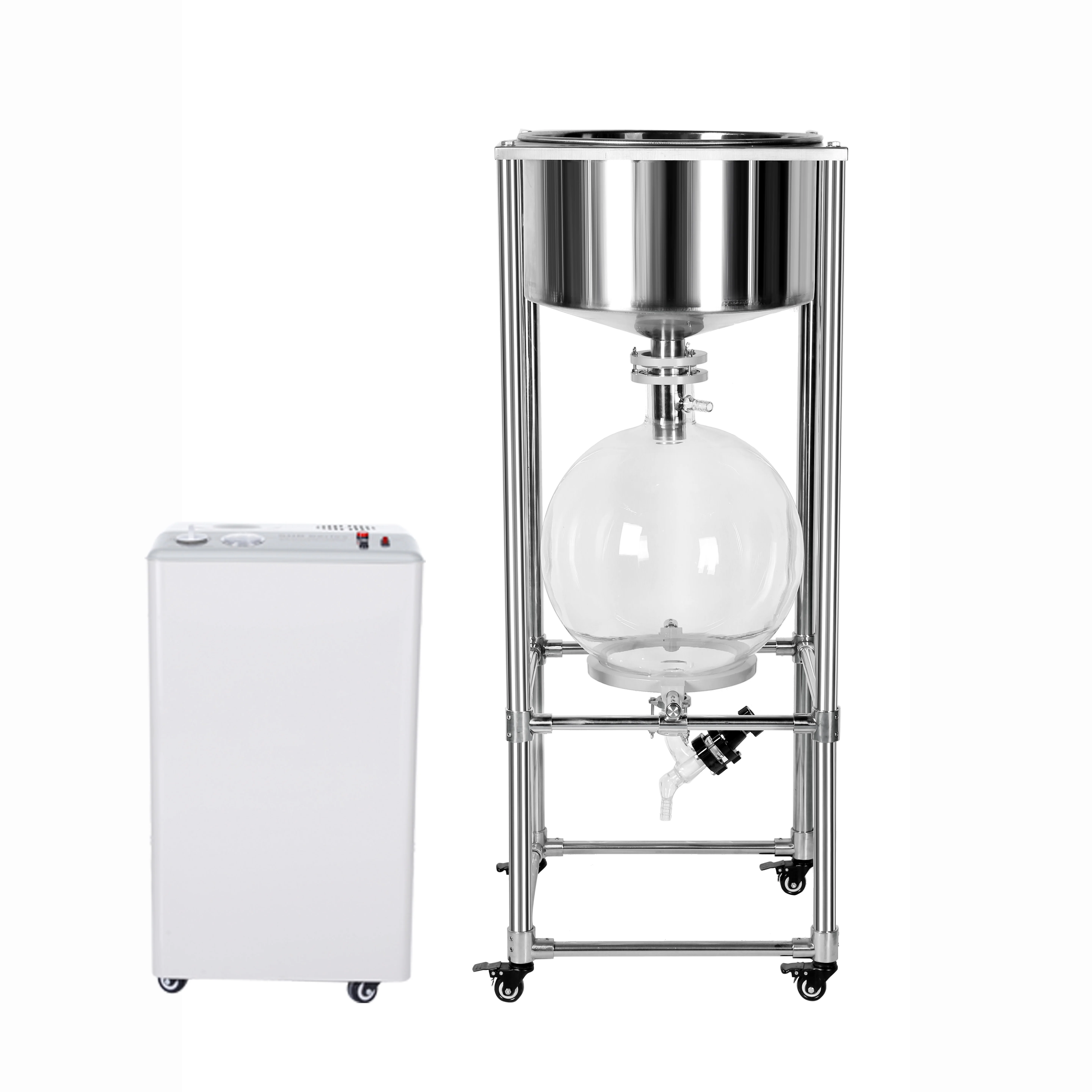 Вакуумный фильтр для химической лаборатории, вакуумная фильтрационная система из нержавеющей стали, 10 л, 20 л, 30 л, 50 л, с вакуумным насосом