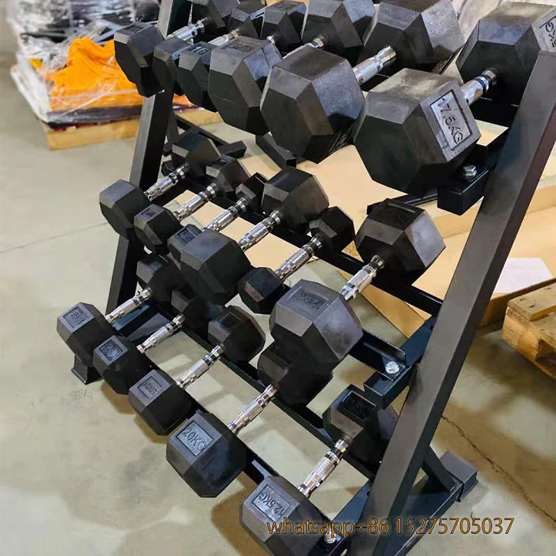 gimnasio workout dumbbells set lbs 10 kg 50kg barbell dumbbells hexagon dumbbell design