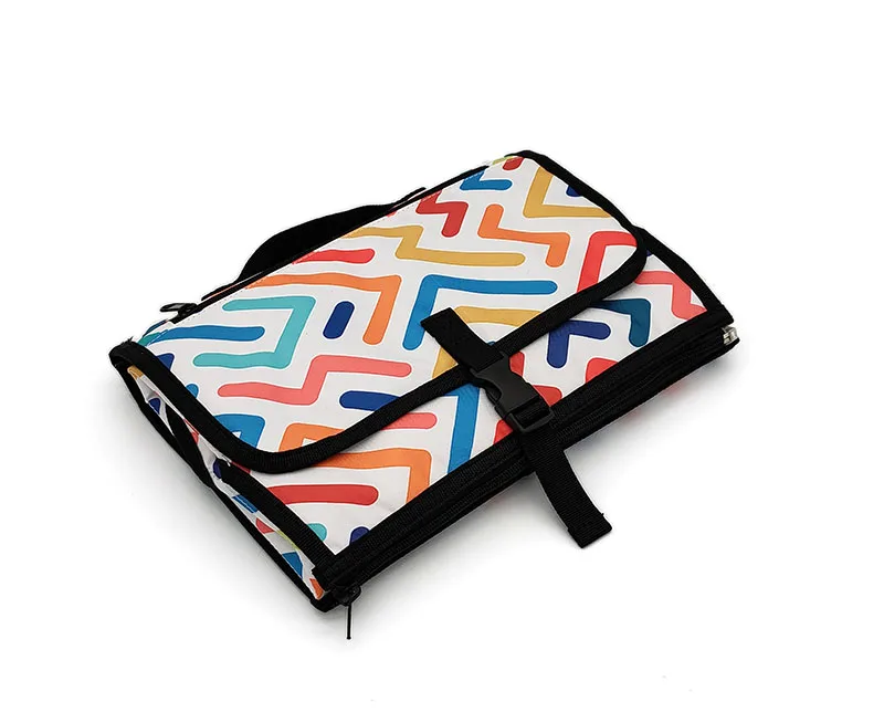 RPET Polyester Diaper Padding Babies Foldable Changing Mat Head Pillow Sheet Baby Diaper Change Mat Custom Printing