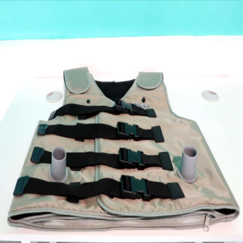 Vest style chest vibration therapy and airway clearance system removes sputum from deep lungs for all age groups